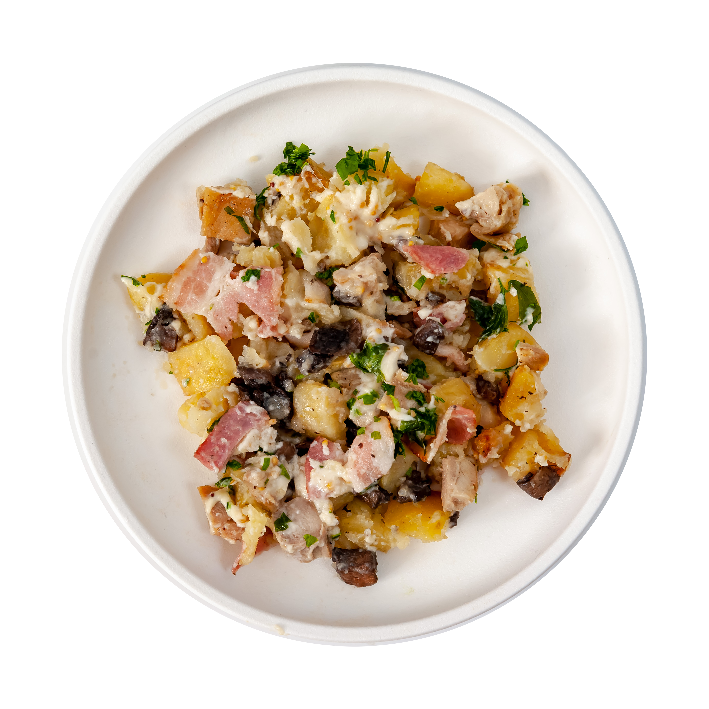 Курица с картофелем в сливочно-горчичном соусе 