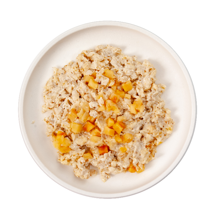 Каша овсянная на молоке с яблоками